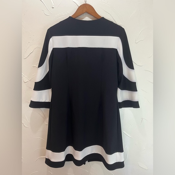 Joseph Ribkoff Black/Vanilla Cover-Up Style SZ 10 - Picture 2 of 11